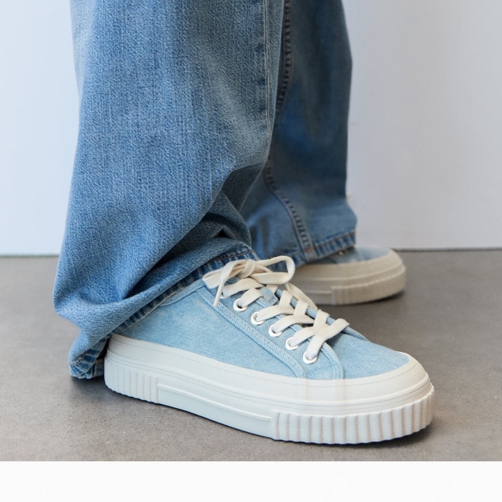 Zara denim casual sneakers